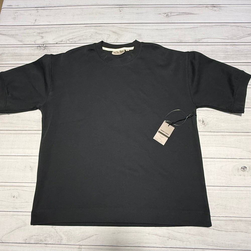 Amongst Others T-Shirt Mens Large Black Drop Shoulder Boxy Fit AO-1098K2501 NEW